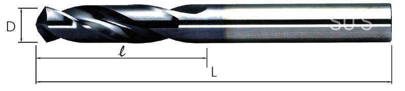 TiAlN Solid Carbide Stub Drills- TiAlN _DIN 1897 TAIWAN SU'S Drill_ WD-1721