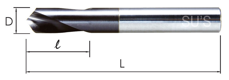 TiAlN Solid Carbide NC Spotting Drills-120 degrees 