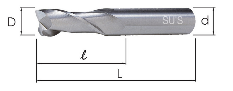 HSE End Mills-2 Flutes