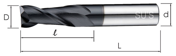 Micro Grain Carbide End Mills-2 Flutes_ WE-4201 SU'S