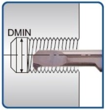 Threading Tiny Carbide Boring bar diagram Sectional view