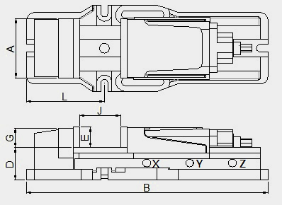 HP - HYDRAULIC MACHINE VISE-INSIDE
