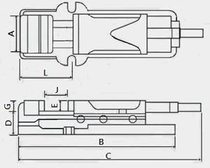 HYDRAULIC MACHINE VISE / External Concealed Hydraulic Vise