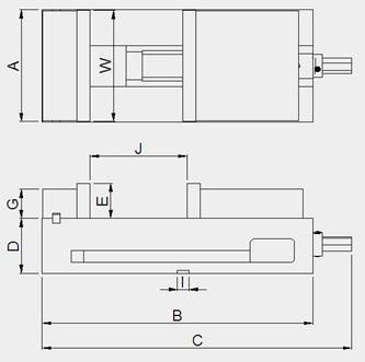 MC -LOCK-FIXED PRECISION MACHINE VISE / Angle solid smooth vise MC