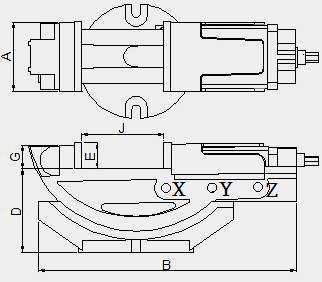 HPT - TILTING HYDRAULIC MACHINE VISE