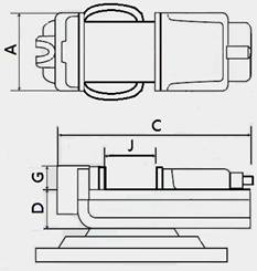 CU -2-WAY MACHINE VISE