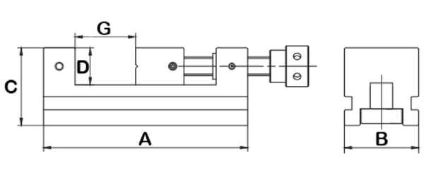 TOOL MAKER VISE OF SCREW TYPE - VE-Z_size