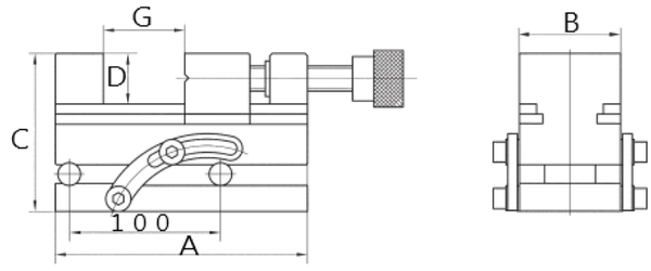 SINE VISE OF SCREW TYPE - V-Z_size