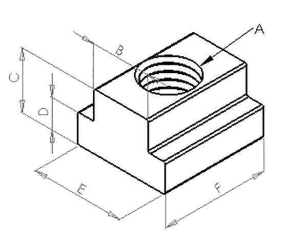 CK-TN T slot nut