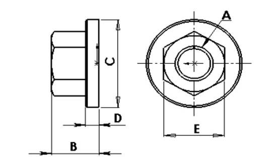 CK-SFN Swivel flange nut