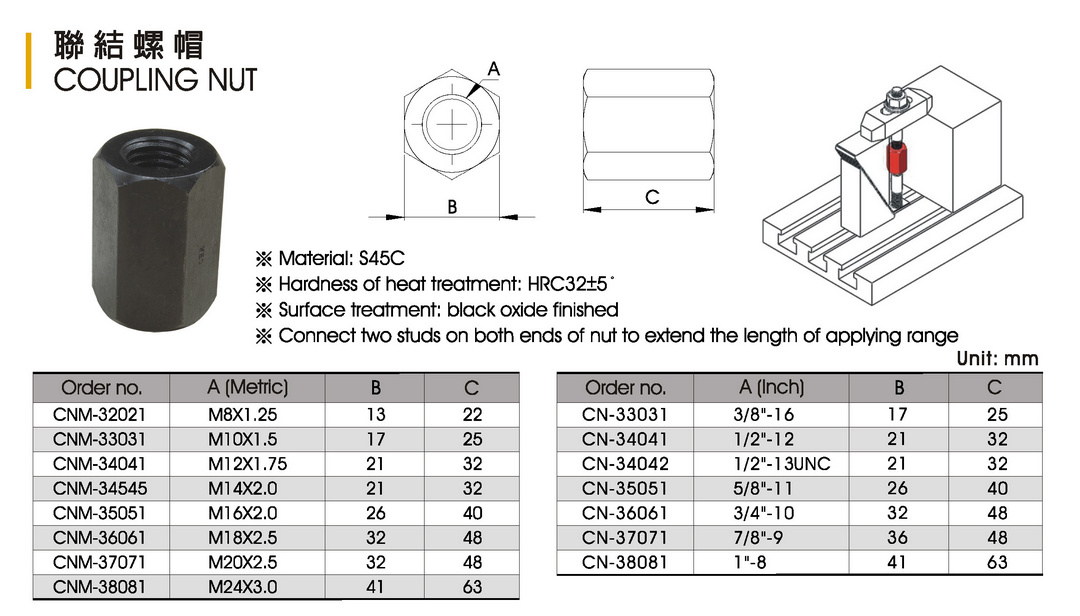 CK-CN Coupling nut